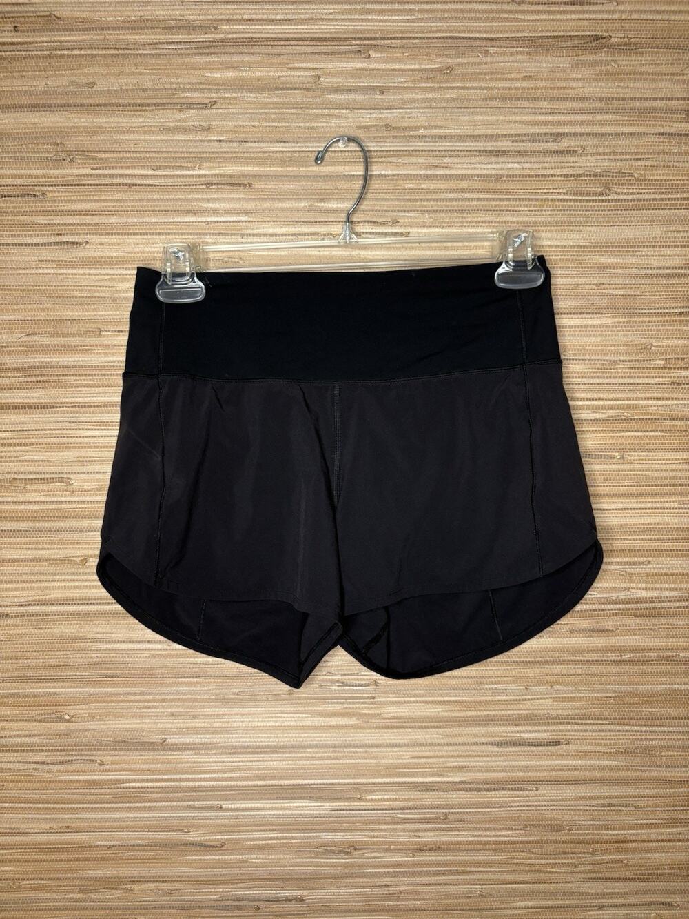 Lululemon Speed Up Lined Running Shorts Black 4” Inseam Sz 6 Tall